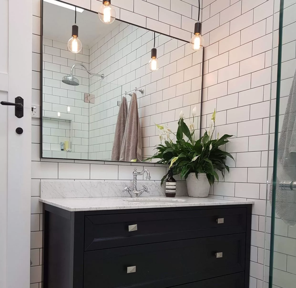Silver bathroom mirror Silver bathroom mirror